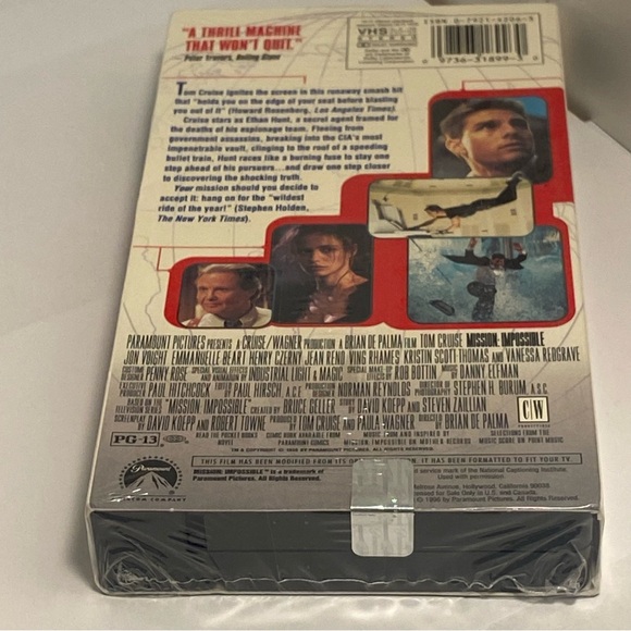 Mission: Impossible VHS video Tom Cruise movie 90s NEW SEALED 1999 - Picture 4 of 16